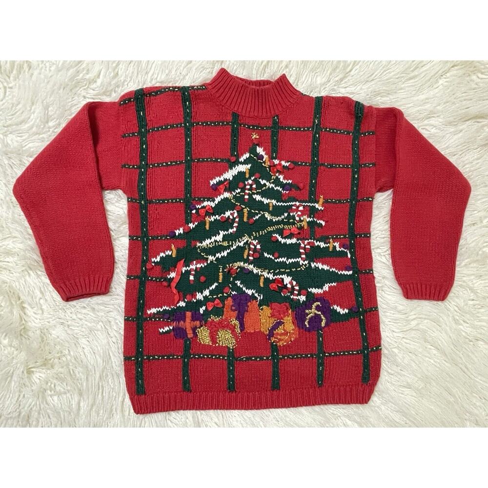 Hasting & Smith Petites Vintage Ugly Sweater Novelty Christmas